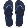 Slim Flip Flops, Navy - Sandals - 1 - thumbnail