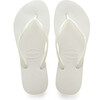 Slim Flip Flops, White - Sandals - 1 - thumbnail