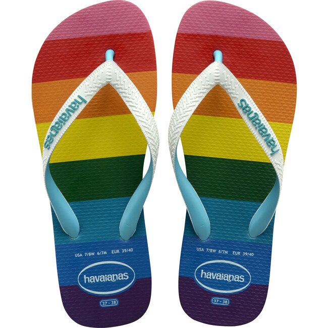Women's Top Pride Sole Flip Flops, Blue - Sandals - 1