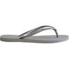 Slim Glitter Flip Flops, Ice Grey - Sandals - 3