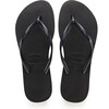 Slim Flip Flops, Black - Sandals - 1 - thumbnail