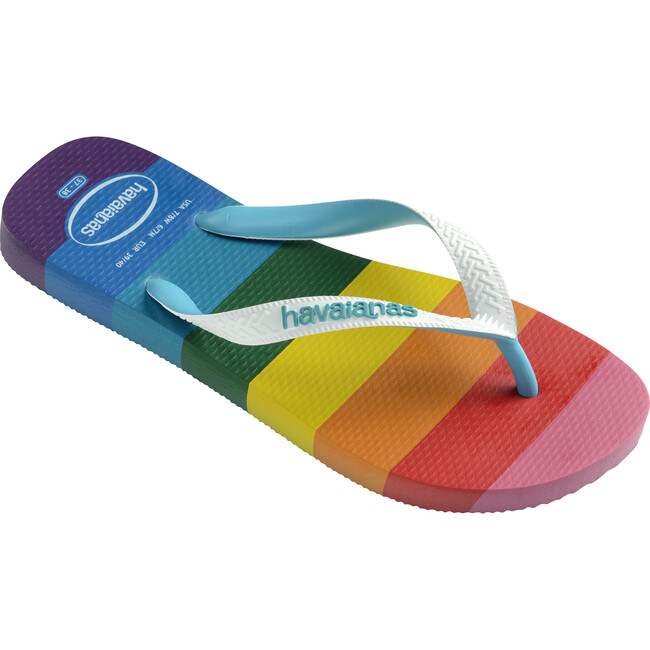 Women's Top Pride Sole Flip Flops, Blue - Sandals - 2