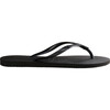 Slim Flip Flops, Black - Sandals - 3 - thumbnail