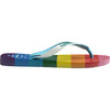 Women's Top Pride Sole Flip Flops, Blue - Sandals - 3 - thumbnail
