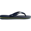 Mens Brazil Logo Flip Flops, Navy Blue - Sandals - 3 - thumbnail