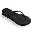 Slim Flatform Flip Flops, Black - Sandals - 2 - thumbnail