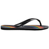 Men's Slim Pride Flip Flops, Black - Sandals - 3