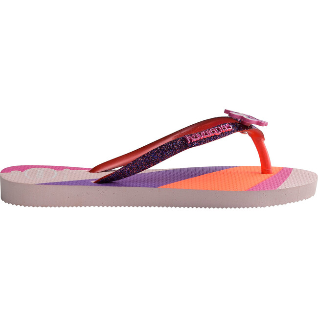Kids Slim Glitter Flip Flops, Candy Pink - Sandals - 3