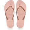 Kids Slim Flip Flops, Ballet Rose - Sandals - 1 - thumbnail