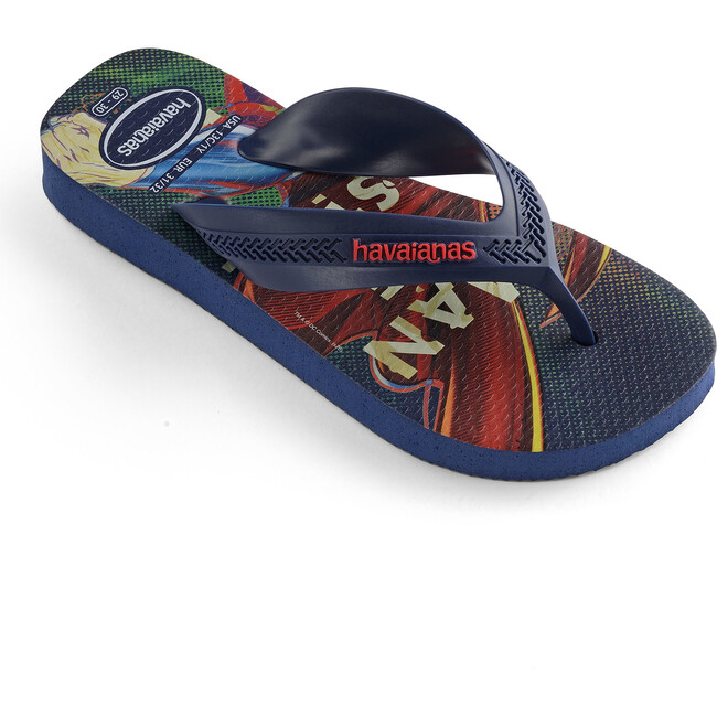 Kids Max Heroes Flip Flops, Navy & Navy - Sandals - 2