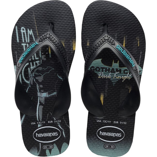Kids Max Heroes, Black & Black & Blue - Sandals - 1