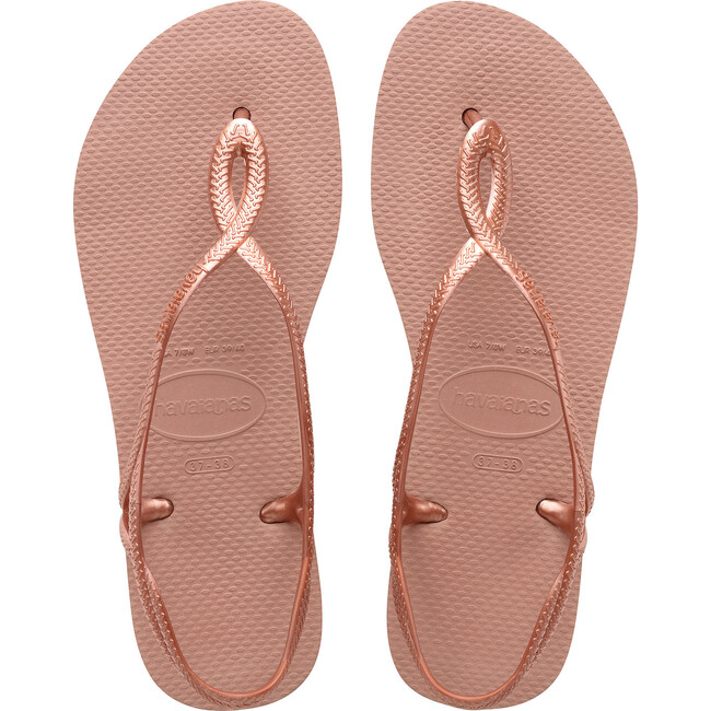 Kids Luna Flip Flops, Crocus Rose - Sandals - 1
