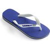 Kids Brazil Logo Flip Flops, Marine Blue - Sandals - 2