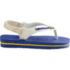 Baby Brazil Logo Flip Flops, Marine Blue - Sandals - 3 - thumbnail