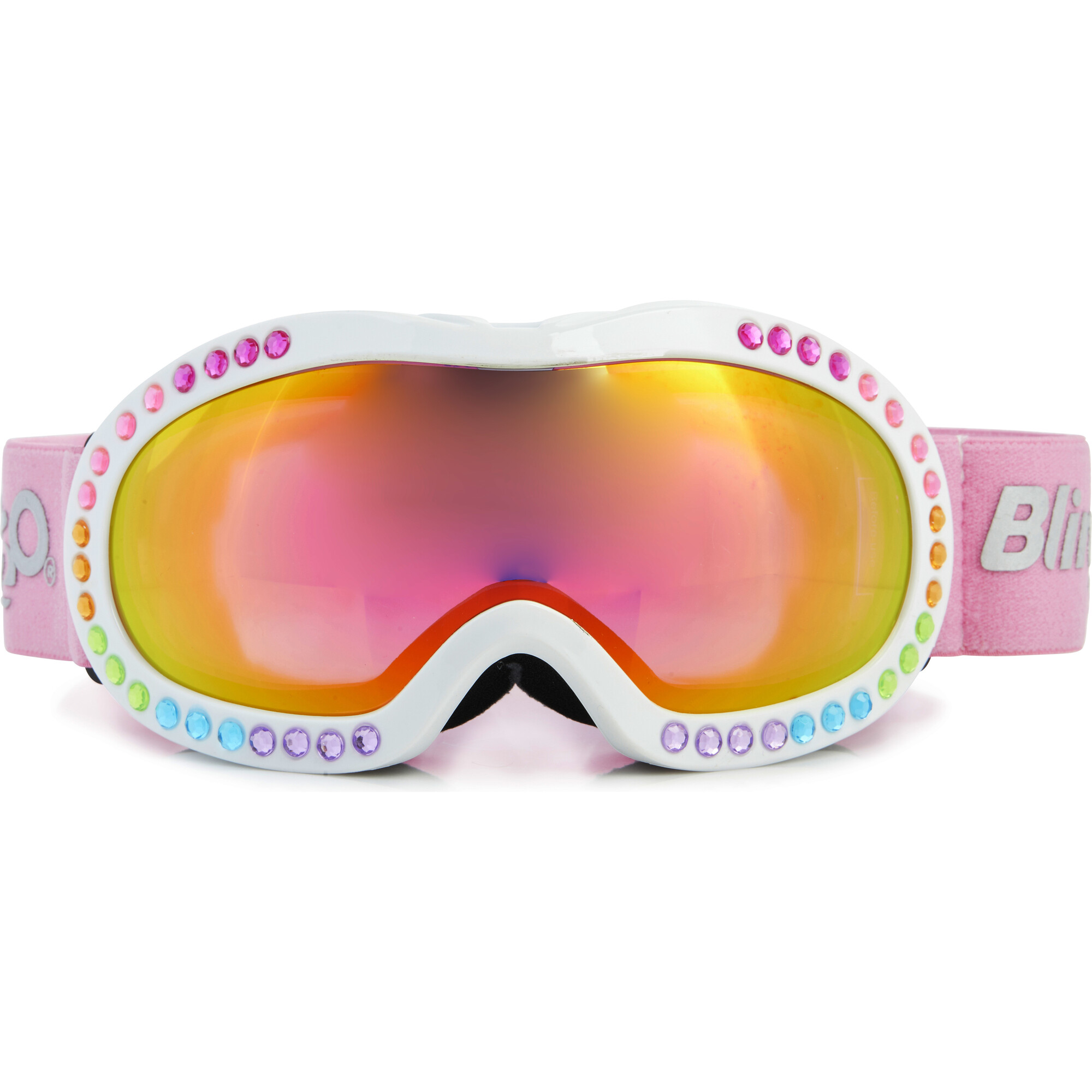 Men's Rhinestone Acetate Ski Goggles