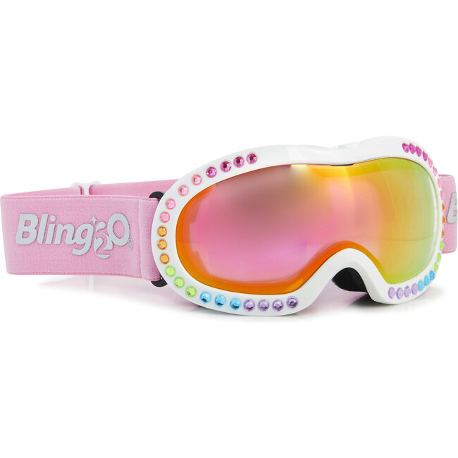 Rainbow Rhinestone Ski Goggle