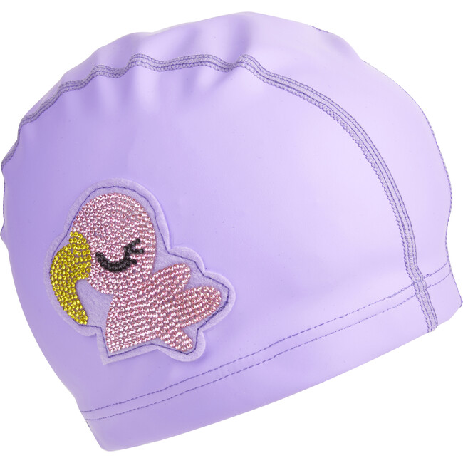 Violet the Flamingo Swim Cap
