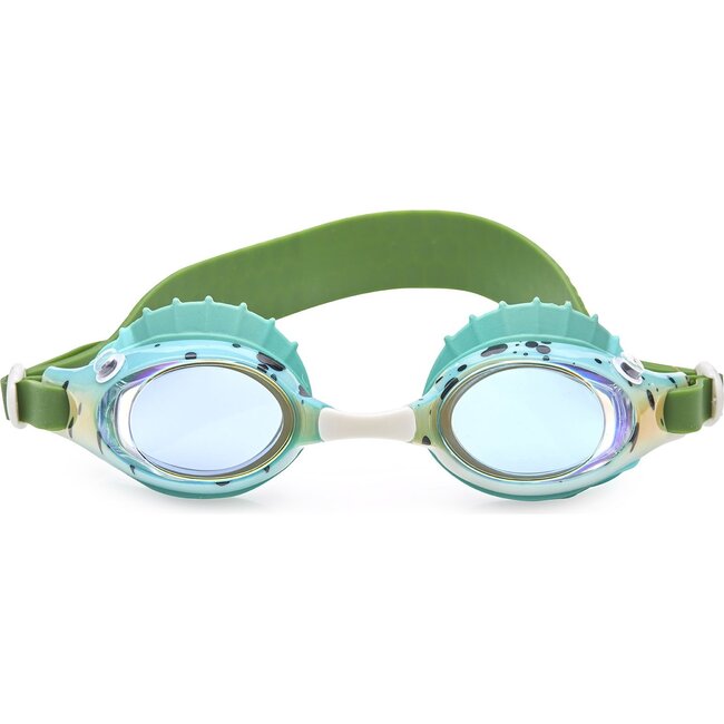 Green Gills Finley Swim Goggles, Green - Goggles - 1