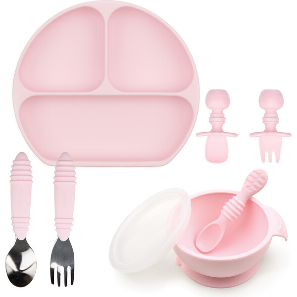 Growing with Bumkins Silicone Set, Pink - Bumkins Nursing & Feeding ...