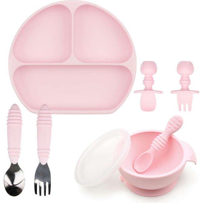 Growing with Bumkins Silicone Set, Pink