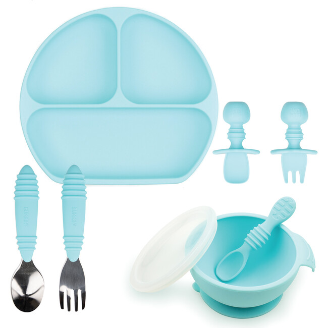 Growing with Bumkins Silicone Set, Blue