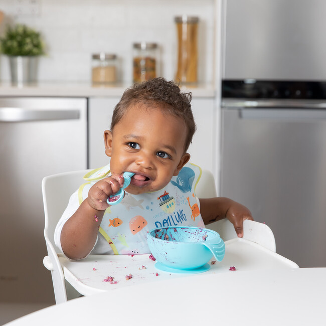 Growing with Bumkins Silicone Set, Blue - Tableware - 3