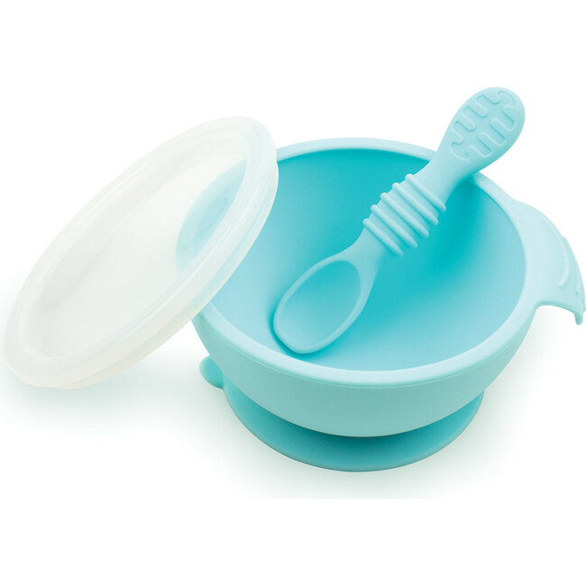 Growing with Bumkins Silicone Set, Blue - Tableware - 4