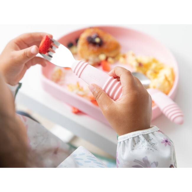 Growing with Bumkins Silicone Set, Pink - Tableware - 6