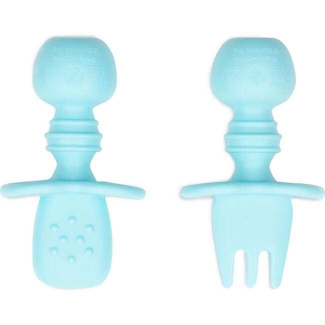 Growing with Bumkins Silicone Set, Blue - Tableware - 7
