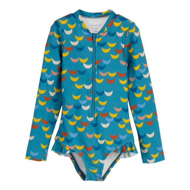 Sadie Rashguard One Piece, Ocean Waves