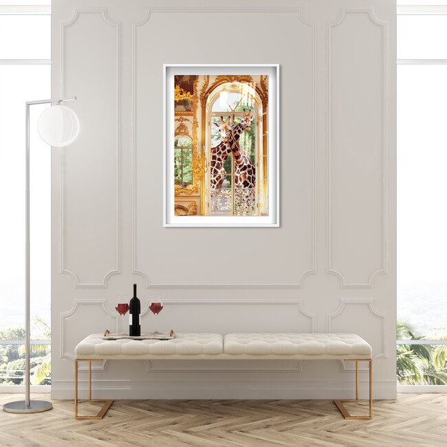 Giraffes Joined For Breakfast - Art - 5