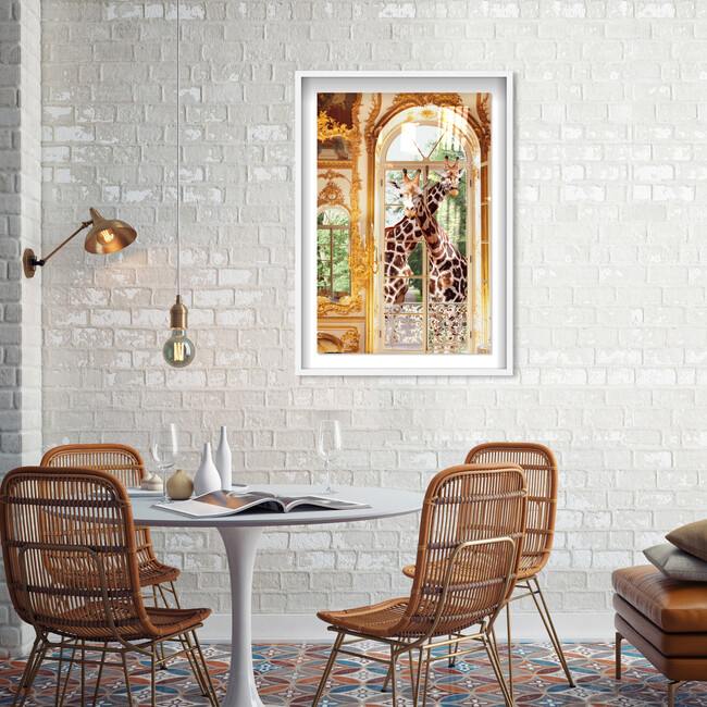 Giraffes Joined For Breakfast - Art - 6