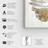 Gold and Light Floral, White - Art - 8