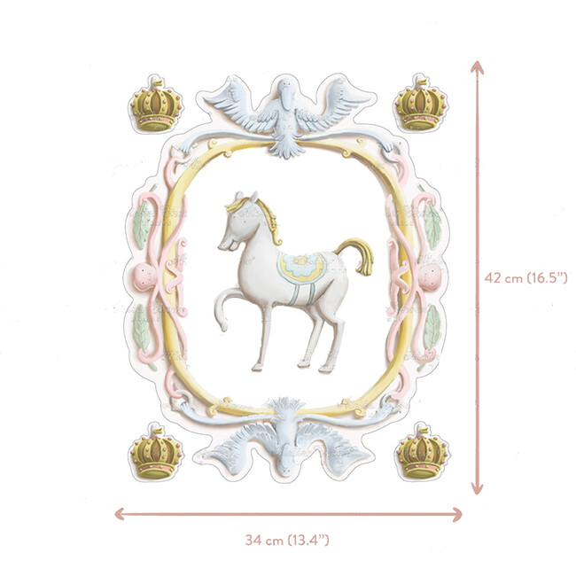 Set of 3 Large Scale Wall Crests, Crowns - Wallpaper - 3