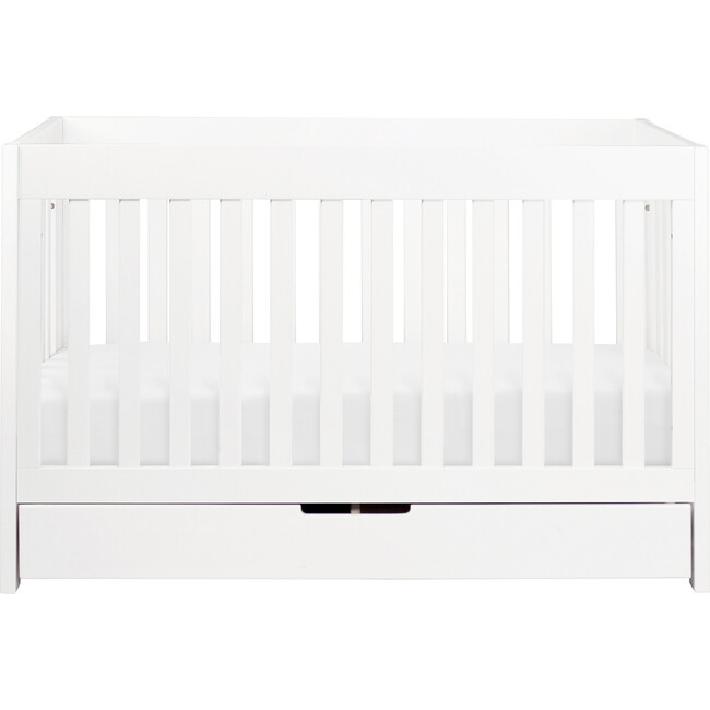 Mercer 3-in-1 Convertible Crib with Toddler Bed Conversion Kit, White - Cribs - 1