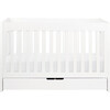 Mercer 3-in-1 Convertible Crib with Toddler Bed Conversion Kit, White - Cribs - 1 - thumbnail