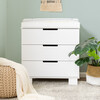 Modo 3-Drawer Changer Dresser with Removable Changing Tray, White - Dressers - 2