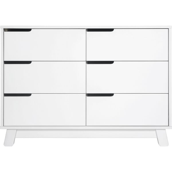 Hudson 6-Drawer Assembled Double Dresser, White - Babyletto Dressers ...