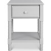 Jenny Lind Spindle Nightstand, Fog Grey - Nightstands - 1 - thumbnail