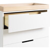 Modo 3-Drawer Changer Dresser with Removable Changing Tray, White/Washed Natural - Dressers - 4