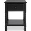 Jenny Lind Spindle Nightstand, Ebony - Nightstands - 1 - thumbnail