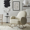 Compass Rocker, Ivory Boucle - Nursery Chairs - 3