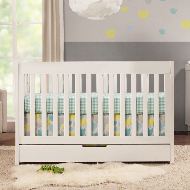 Mercer 3-in-1 Convertible Crib with Toddler Bed Conversion Kit, White - Cribs - 5