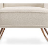 Compass Rocker, Ivory Boucle - Nursery Chairs - 5