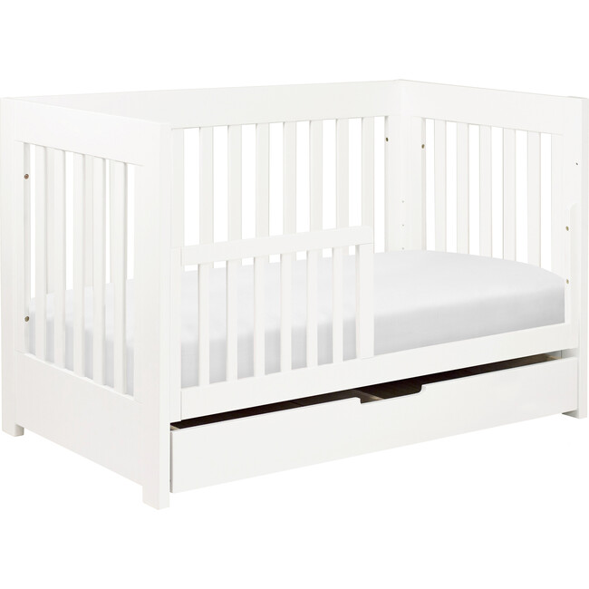 Mercer 3-in-1 Convertible Crib with Toddler Bed Conversion Kit, White - Cribs - 6