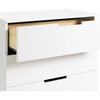 Modo 3-Drawer Changer Dresser with Removable Changing Tray, White/Washed Natural - Dressers - 8