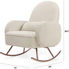 Compass Rocker, Ivory Boucle - Nursery Chairs - 7