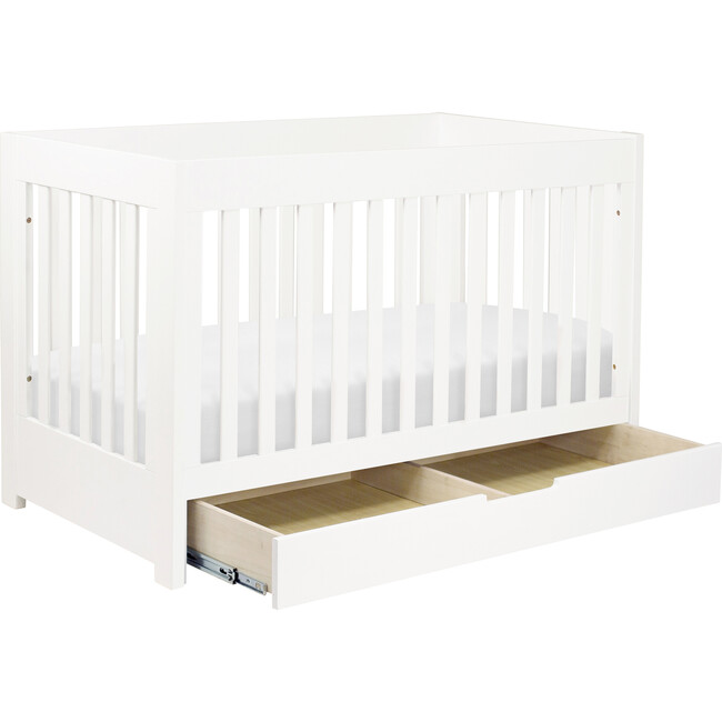 Mercer 3-in-1 Convertible Crib with Toddler Bed Conversion Kit, White - Cribs - 8