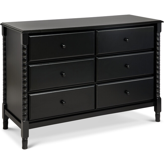 Jenny Lind Spindle 6Drawer Dresser, Ebony DaVinci Dressers