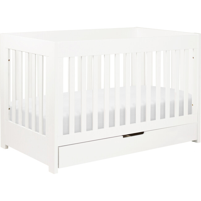 Mercer 3-in-1 Convertible Crib with Toddler Bed Conversion Kit, White - Cribs - 9